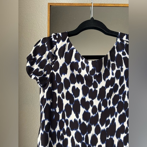 Kate Spade New York Leopard Swing Dress in Deep Indigo - Picture 4 of 6